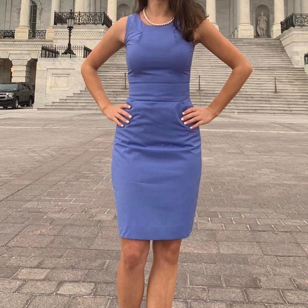 J Crew Blue Dress